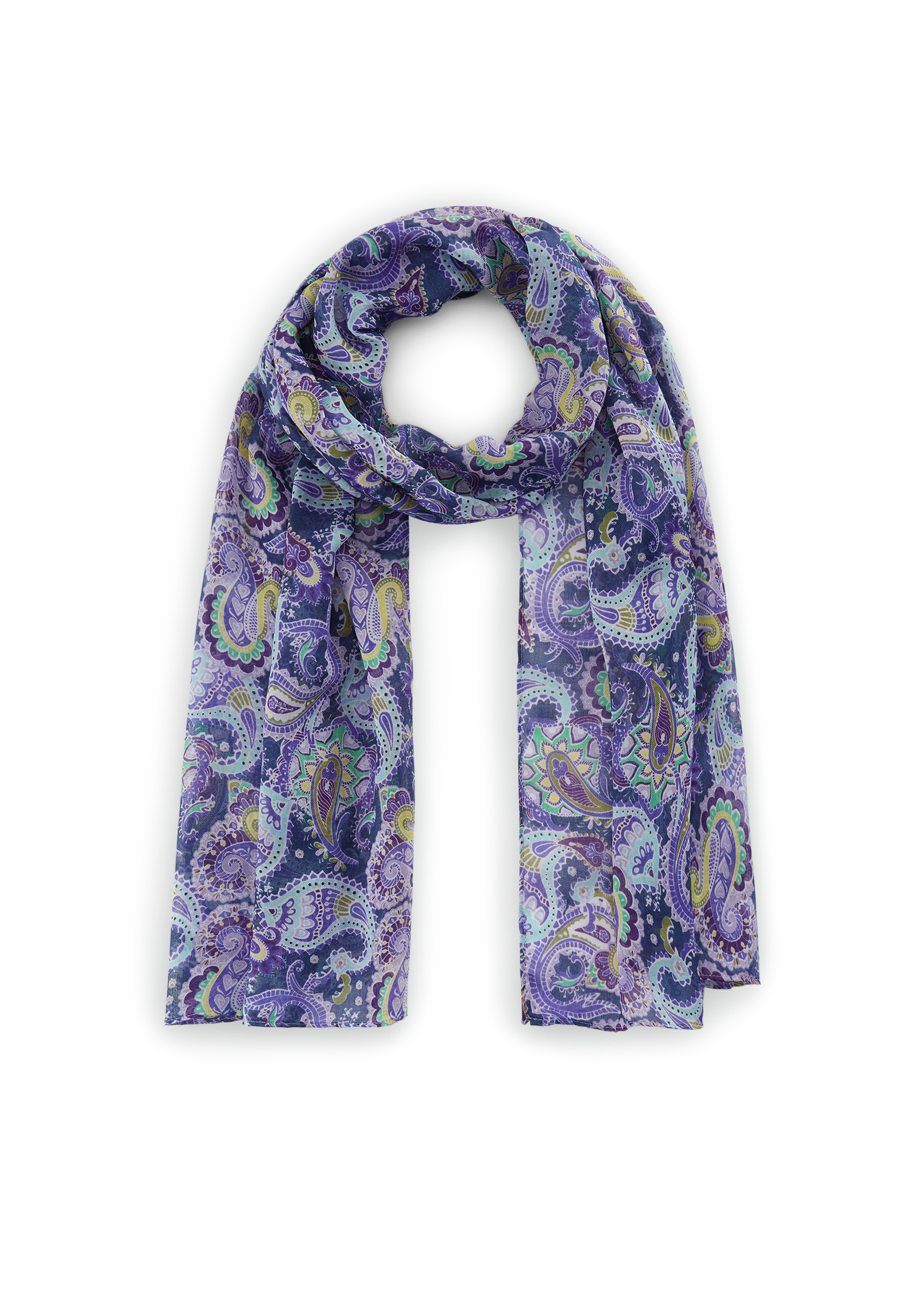 Softer Schal aus recyceltem Polyester mit Paisley-Muster